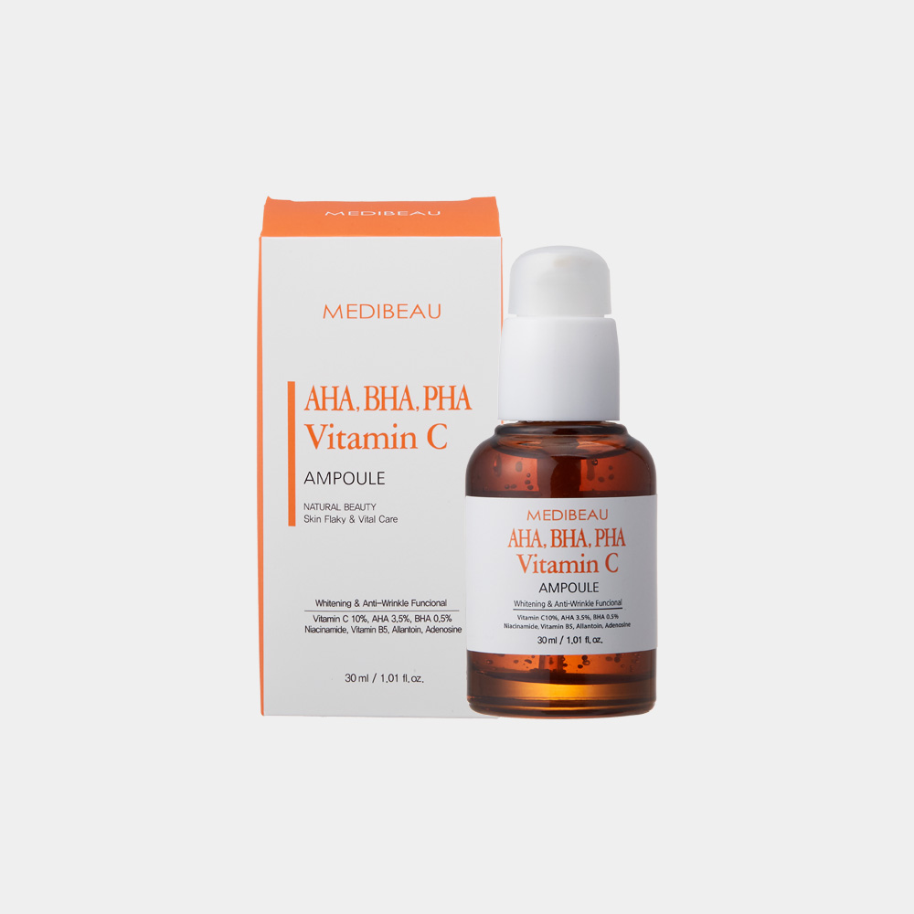 메디뷰 앰플:AHA, BHA, PHA, 비타민 C – smsbio